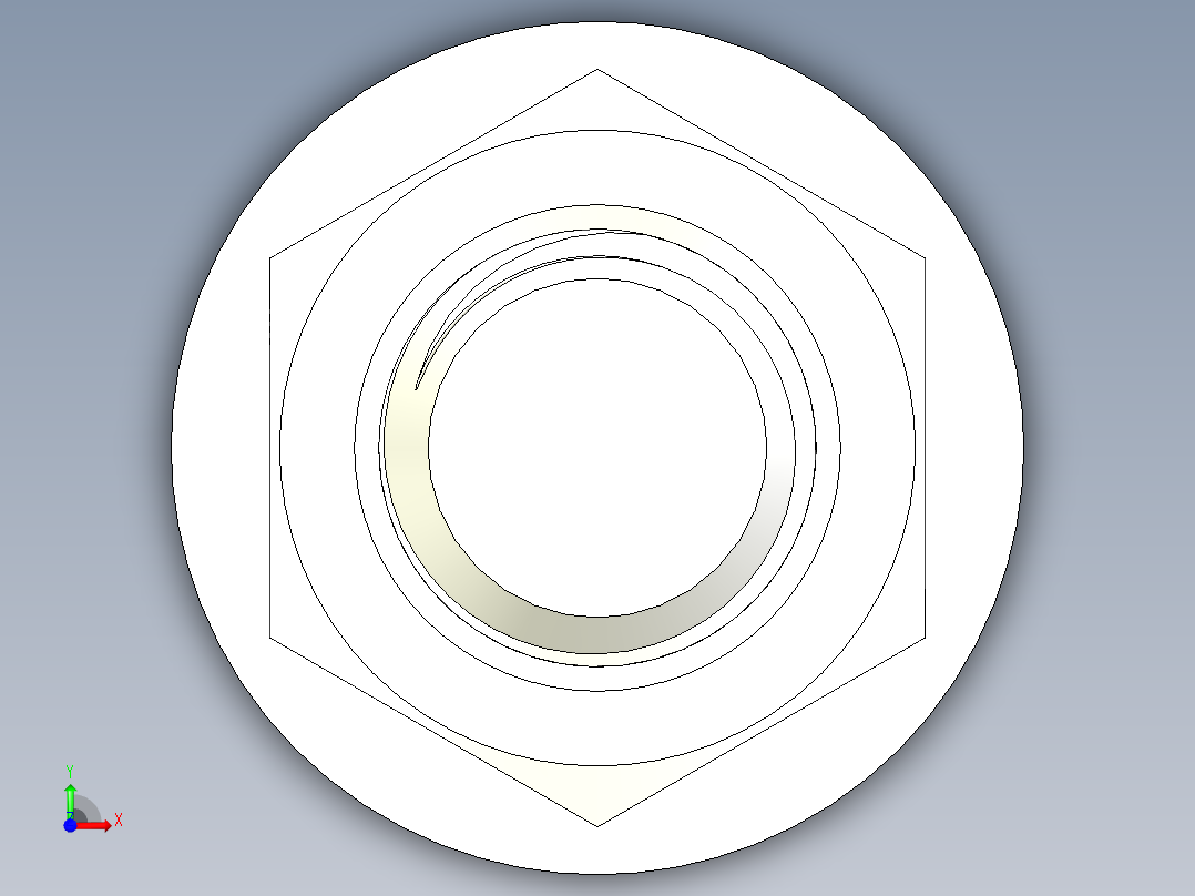 螺栓和螺母-M20 X 2.25前视图