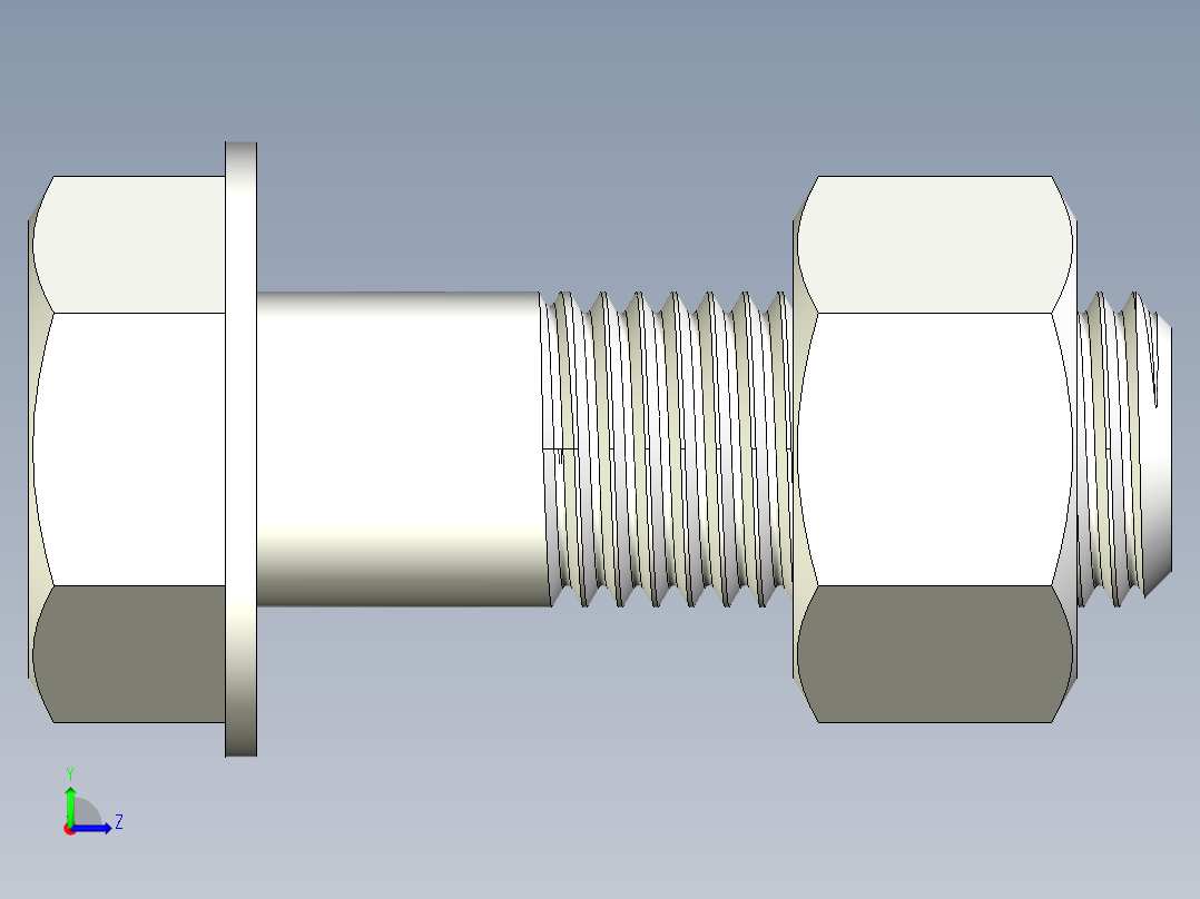 螺栓和螺母-M20 X 2.25左视图