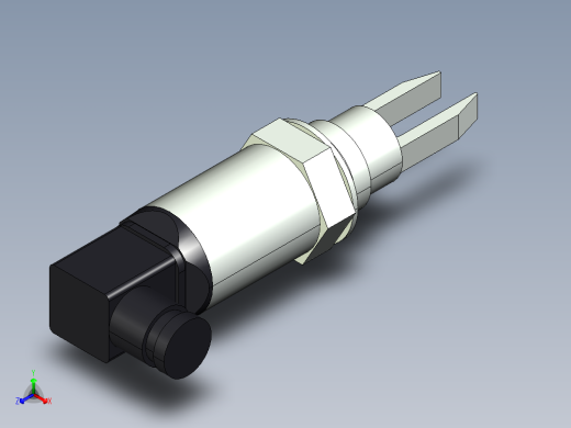 超声波设备TH-69mm-2.72in-SS-OUTPUT-2-wire-DC-DIN-CONNECTOR-BSP-THREAD-ATEX正等轴测缩略图