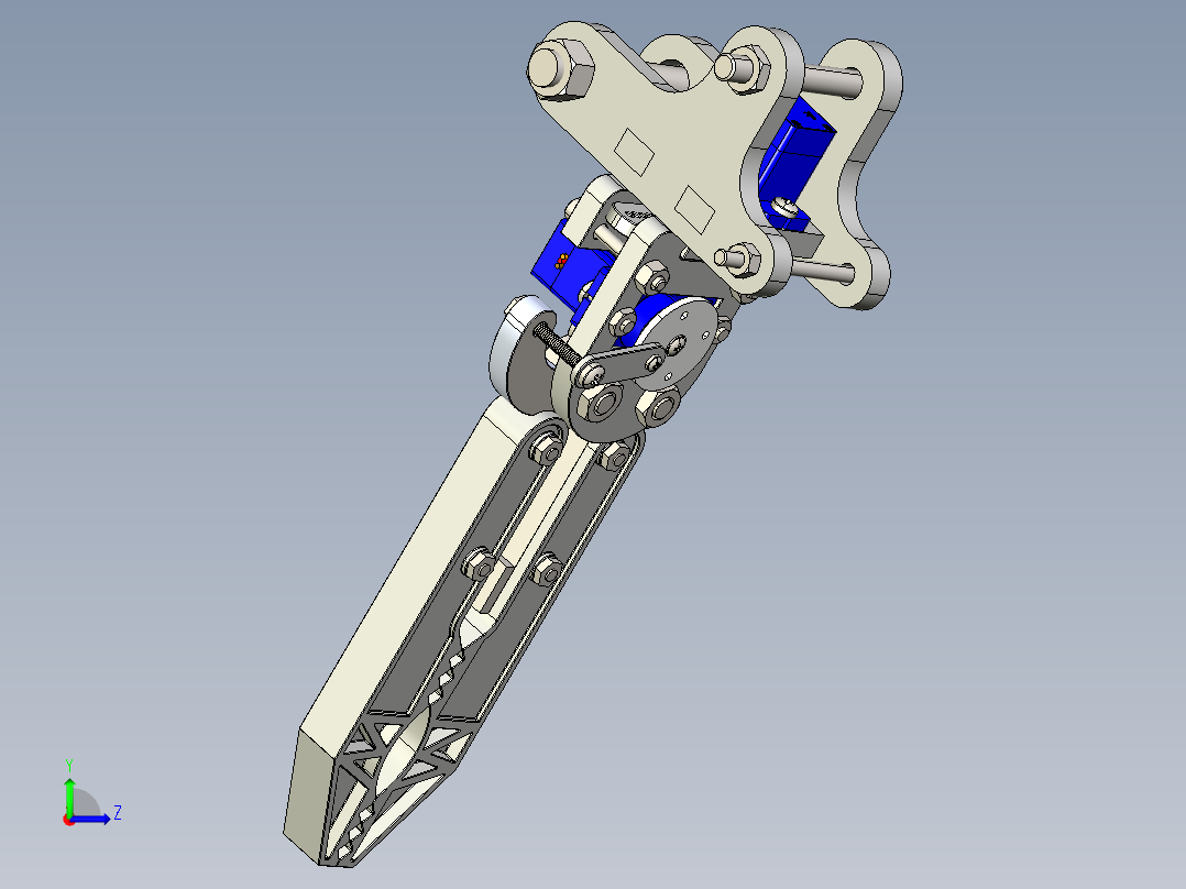 机械爪 3D图纸 (64)左视图