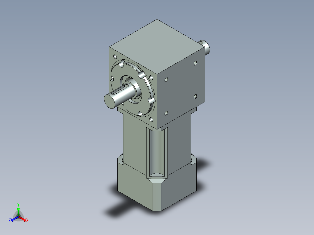 换向器PW70双轴 PLX60-L2 11-60-75-M5.stp主视图