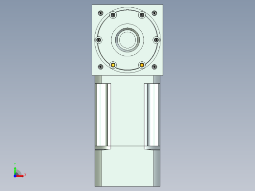 换向器PW70双轴 PLX60-L2 11-60-75-M5.stp前视缩略图