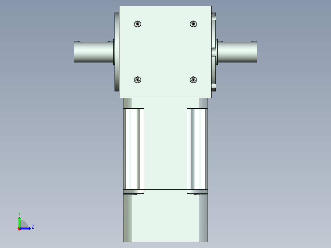 换向器PW70双轴 PLX60-L2 11-60-75-M5.stp左视图