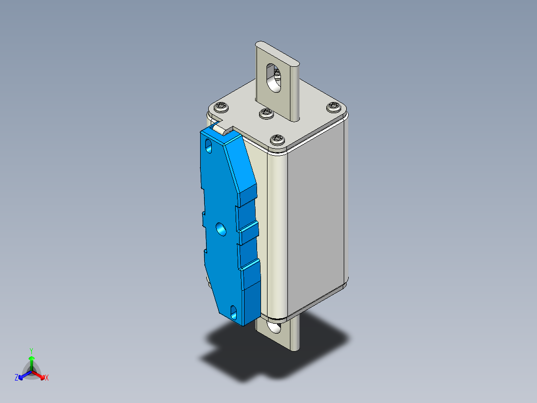 熔断器 1500v 160~450A正等轴测图