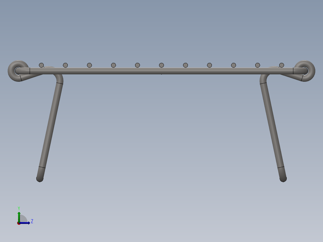轻型野营烤架左视图