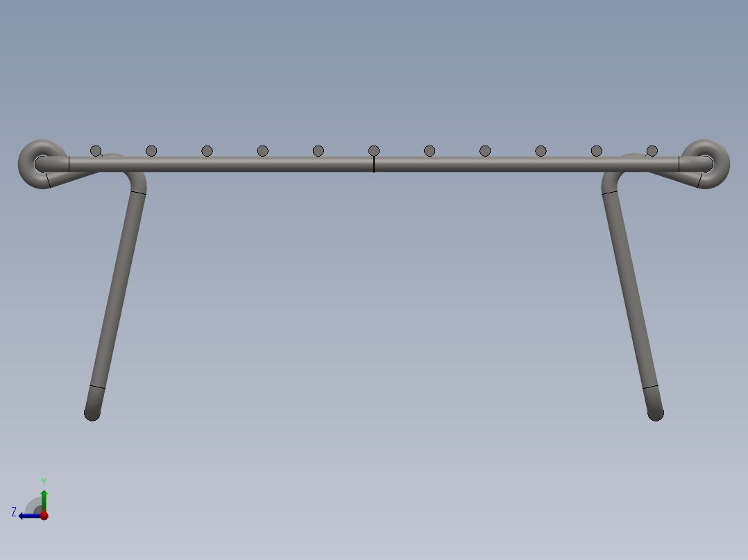 轻型野营烤架右视图