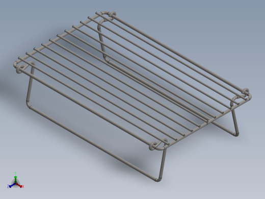 轻型野营烤架正等轴测缩略图
