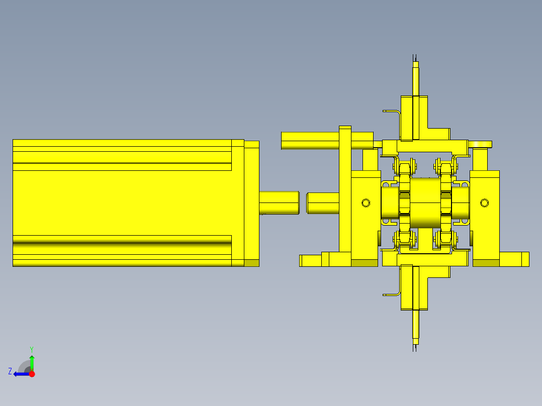 链条挂耳多工位输送设备右视图