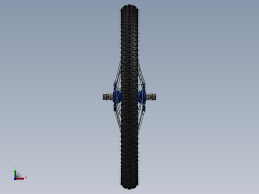 老式自行车前轮前视缩略图