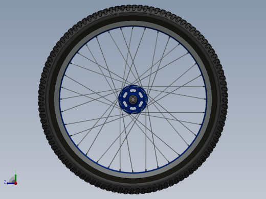 老式自行车前轮右视缩略图