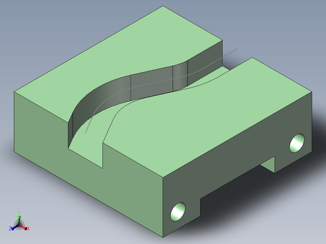 S12 滑板凸轮正等轴测图