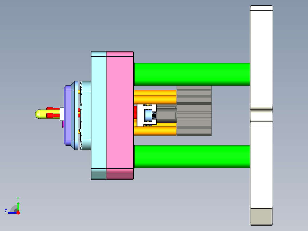 ZX551-B笔记本CNC工装夹具三维模型-CNC9-0910右视图