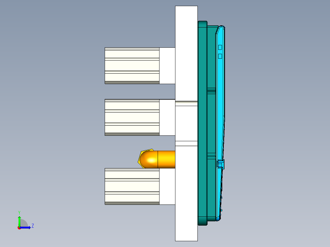 CS19-C-CNC4笔记本CNC工装夹具三维模型-180926左视图