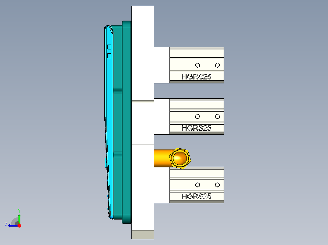 CS19-C-CNC4笔记本CNC工装夹具三维模型-180926右视图