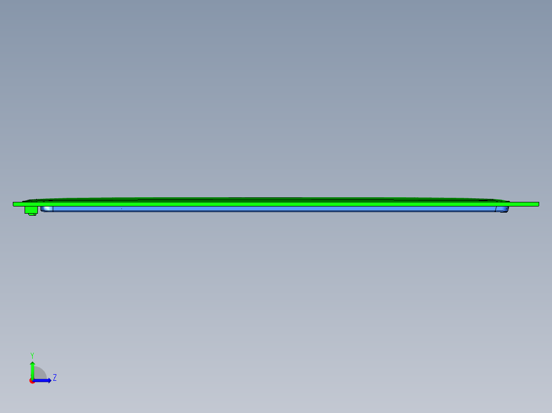 cnc5笔记本CNC工装夹具三维模型左视图
