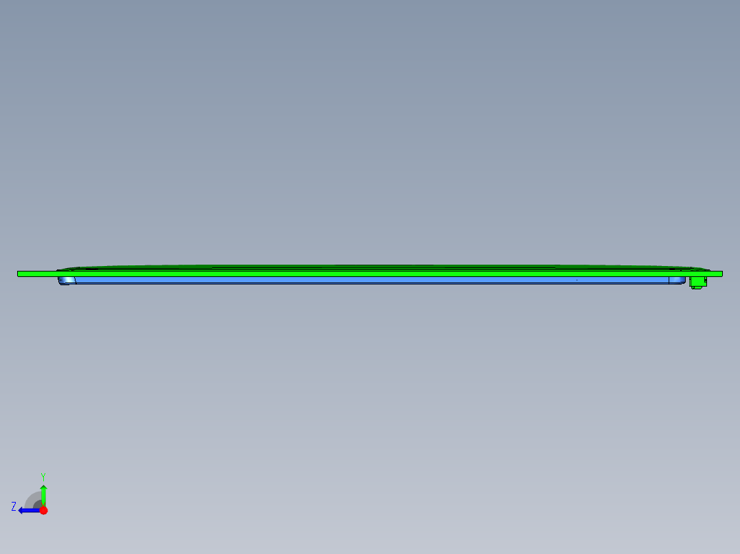 cnc5笔记本CNC工装夹具三维模型右视图