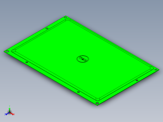 cnc5笔记本CNC工装夹具三维模型正等轴测缩略图