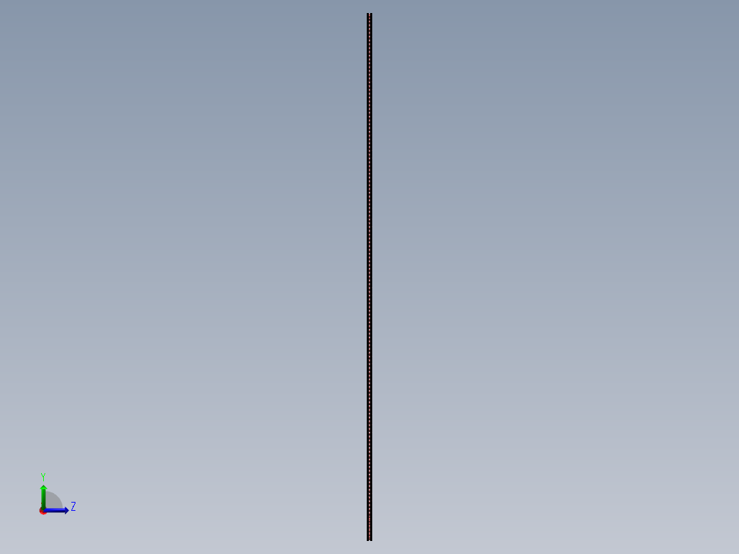 红外线流水线烤箱方案（sw18可编辑+cad）左视图