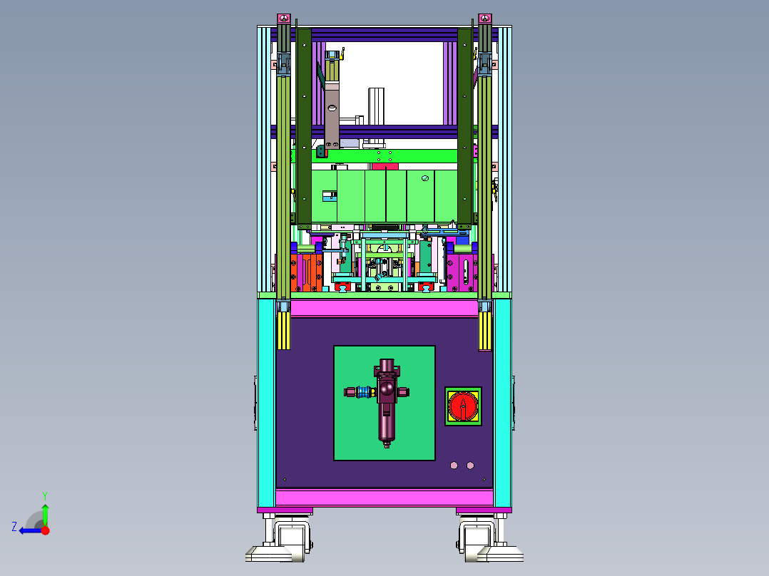 纸片折纸设备step右视图