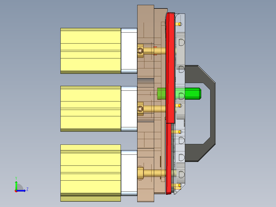 UX363-C-笔记本CNC工装夹具三维模型CNC1-新工艺验证-0103左视图