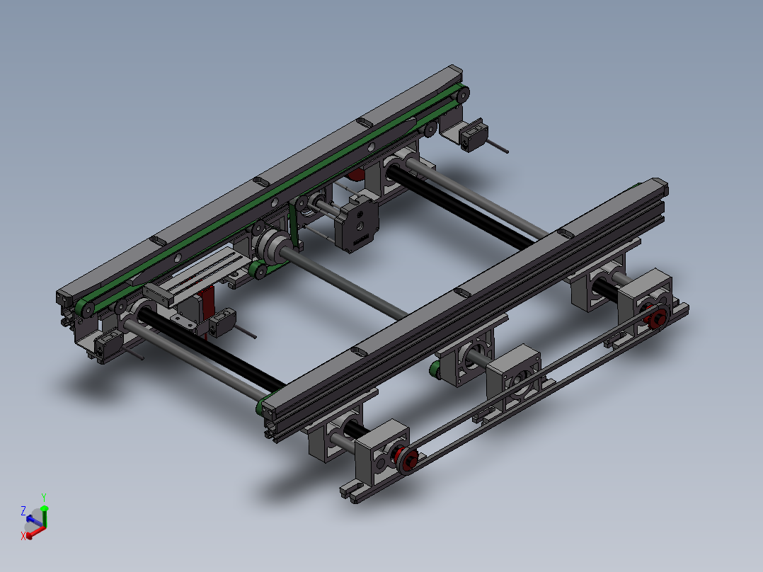 0.6米宽度可调输送机构
