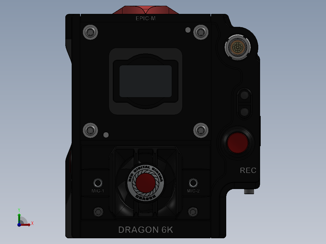 相机、摄像头(46)前视图