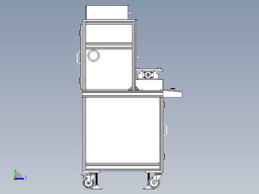 自动焊接机3D模型左视缩略图
