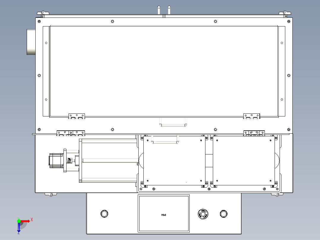 自动焊接机3D模型俯视图
