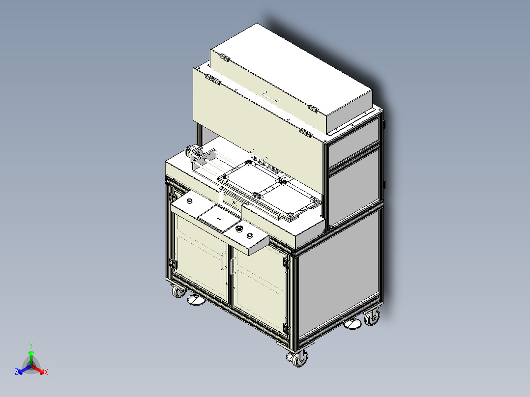 自动焊接机3D模型正等轴测图