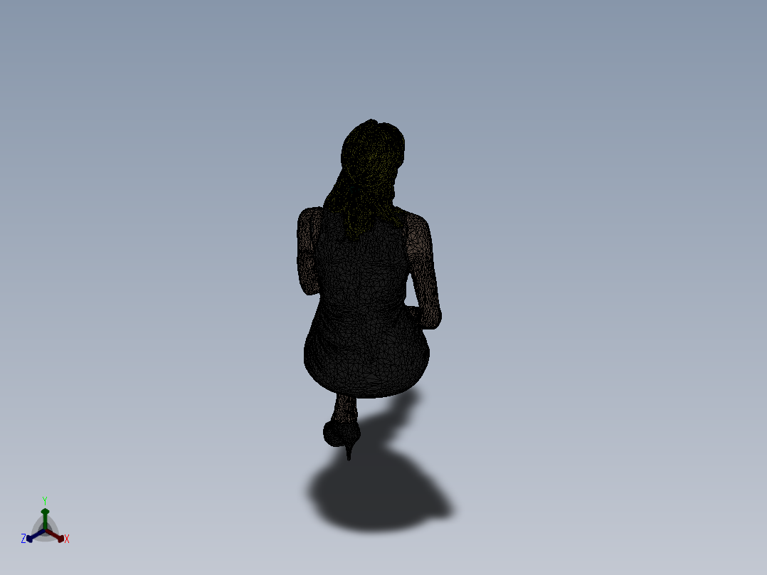 人体模型(6)正等轴测图