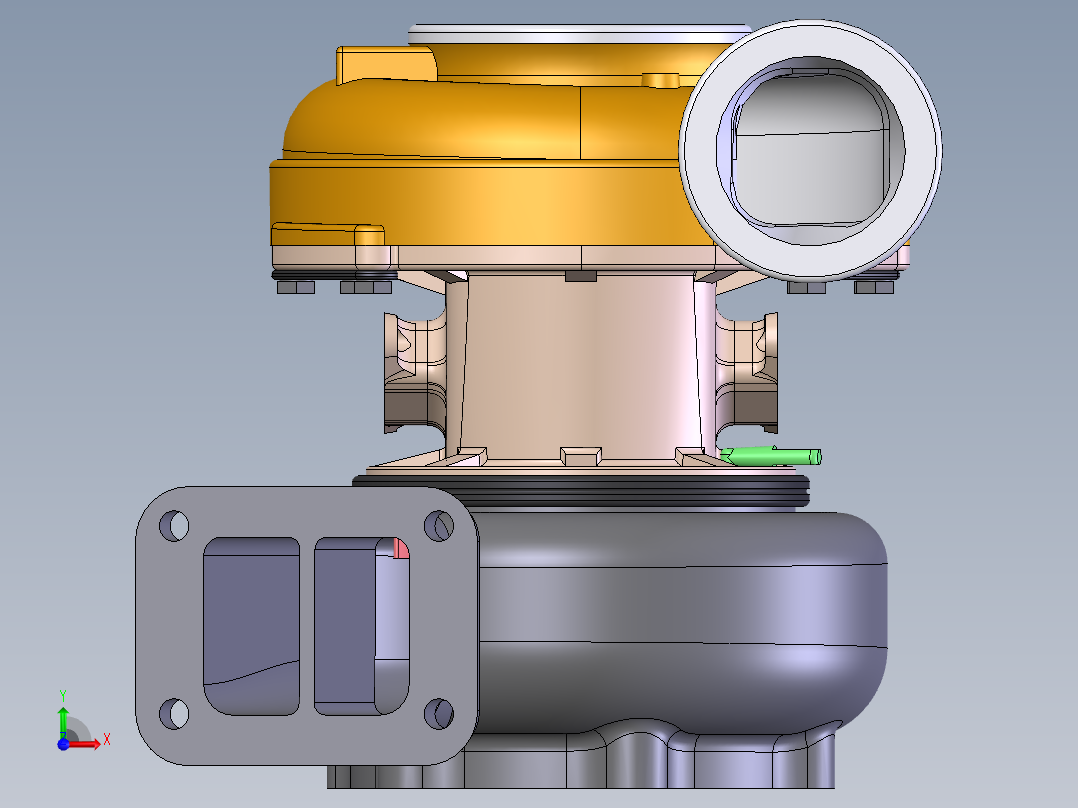 增压器(31)前视图