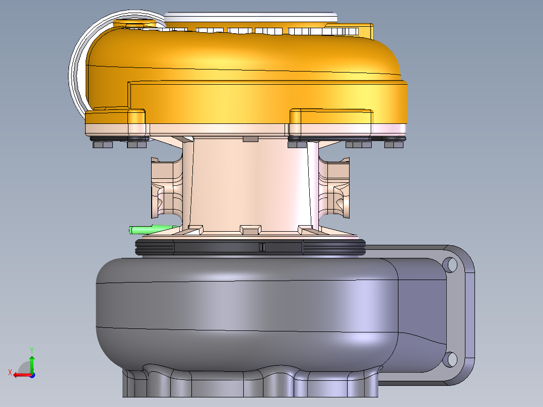 增压器(31)后视图