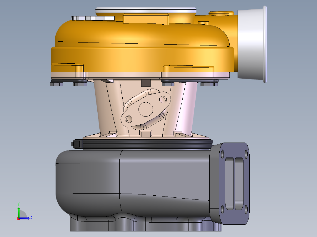 增压器(31)左视图
