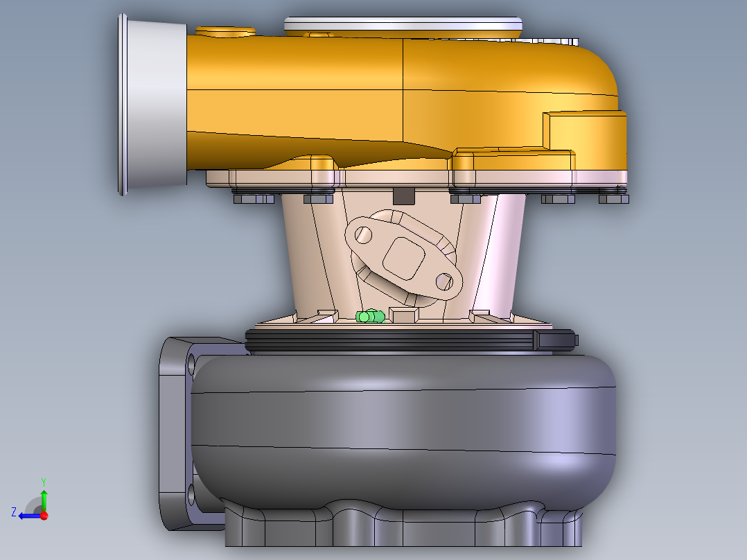 增压器(31)右视图