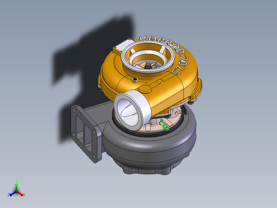 增压器(31)正等轴测图