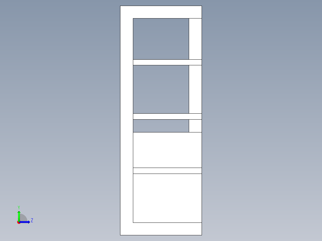 B3004353-电视柜左视图