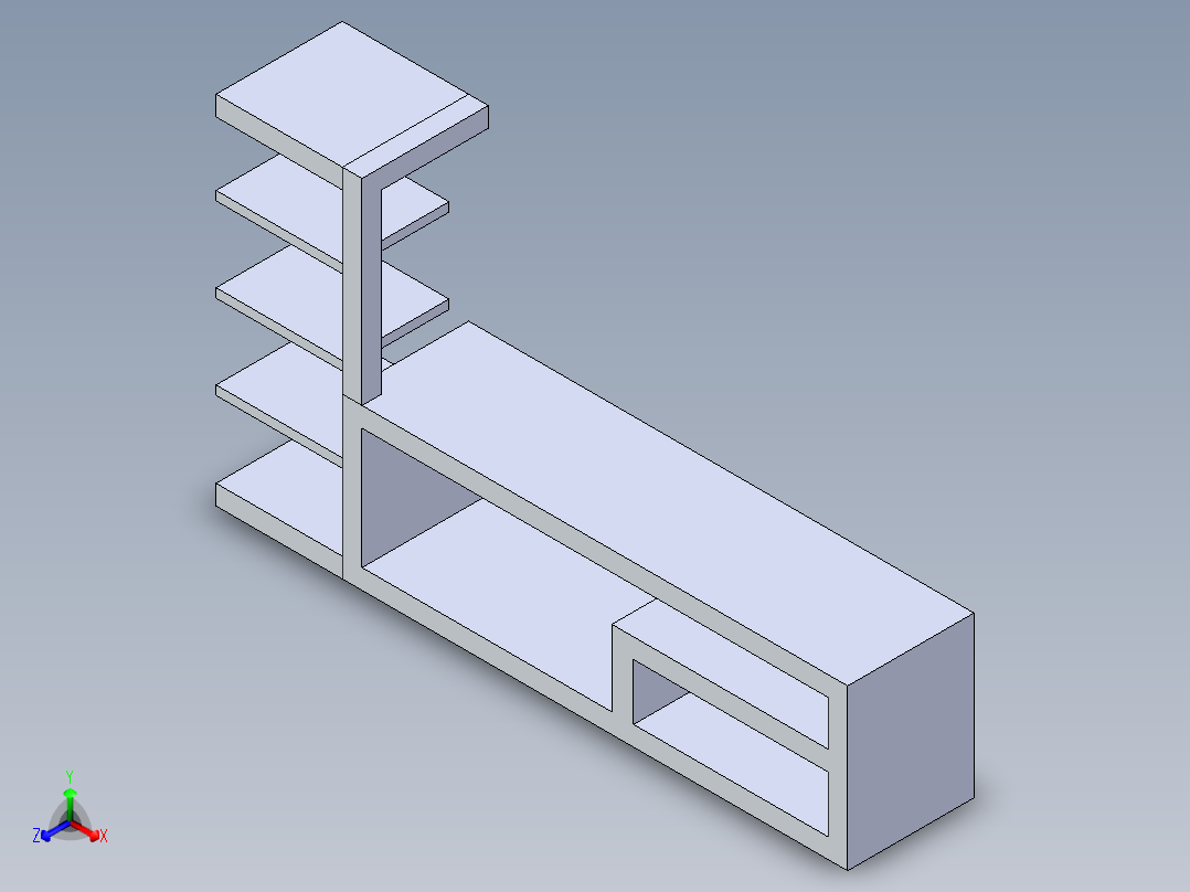 B3004353-电视柜正等轴测图