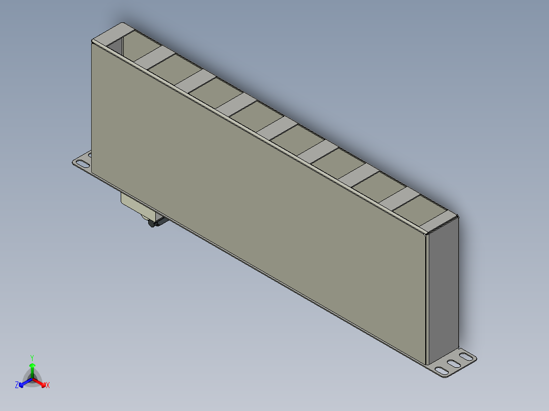 A0003382-PDU 带 2P 断路器和电表主视图