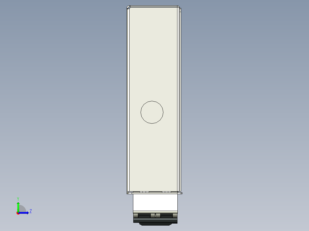 A0003382-PDU 带 2P 断路器和电表左视图