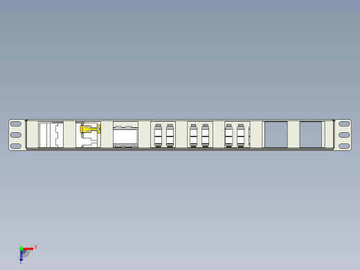 A0003382-PDU 带 2P 断路器和电表俯视缩略图