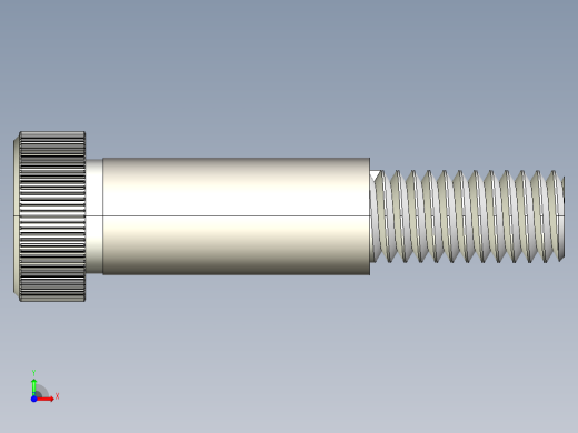 螺栓 3D模型SolidWorks三维设计图前视缩略图