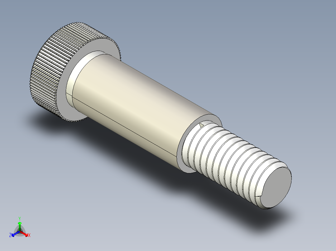 螺栓 3D模型SolidWorks三维设计图正等轴测图