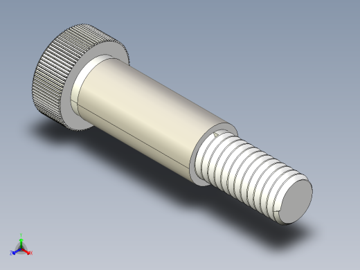 螺栓 3D模型SolidWorks三维设计图正等轴测缩略图