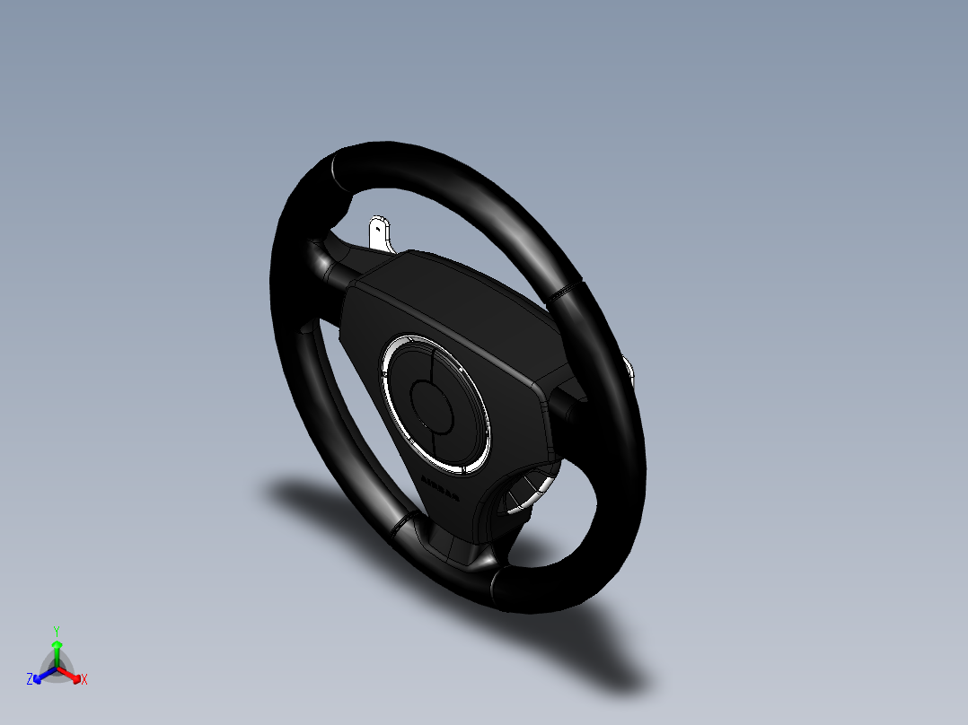 阿斯顿·马丁方向盘正等轴测图