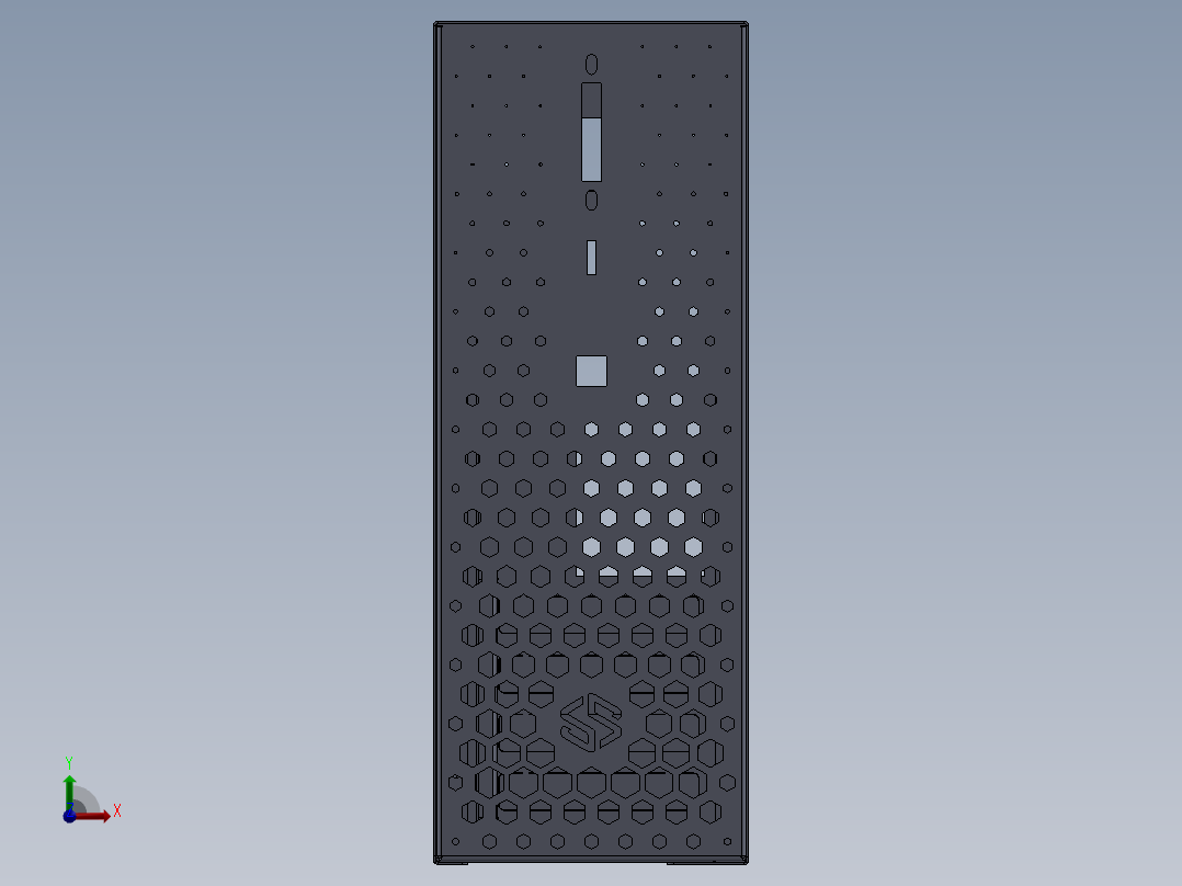 bsbirdi microatx电脑机柜119前视图