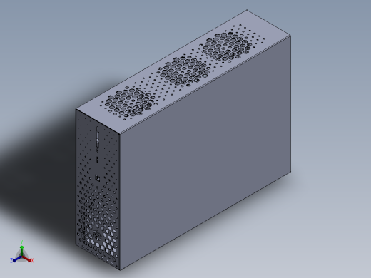 bsbirdi microatx电脑机柜119正等轴测缩略图