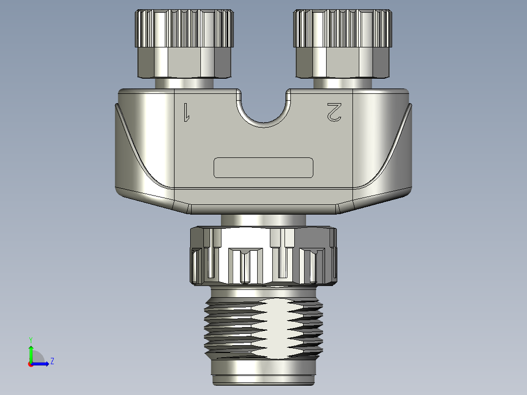 01-08-00-M12转M8-YV型分支器左视图