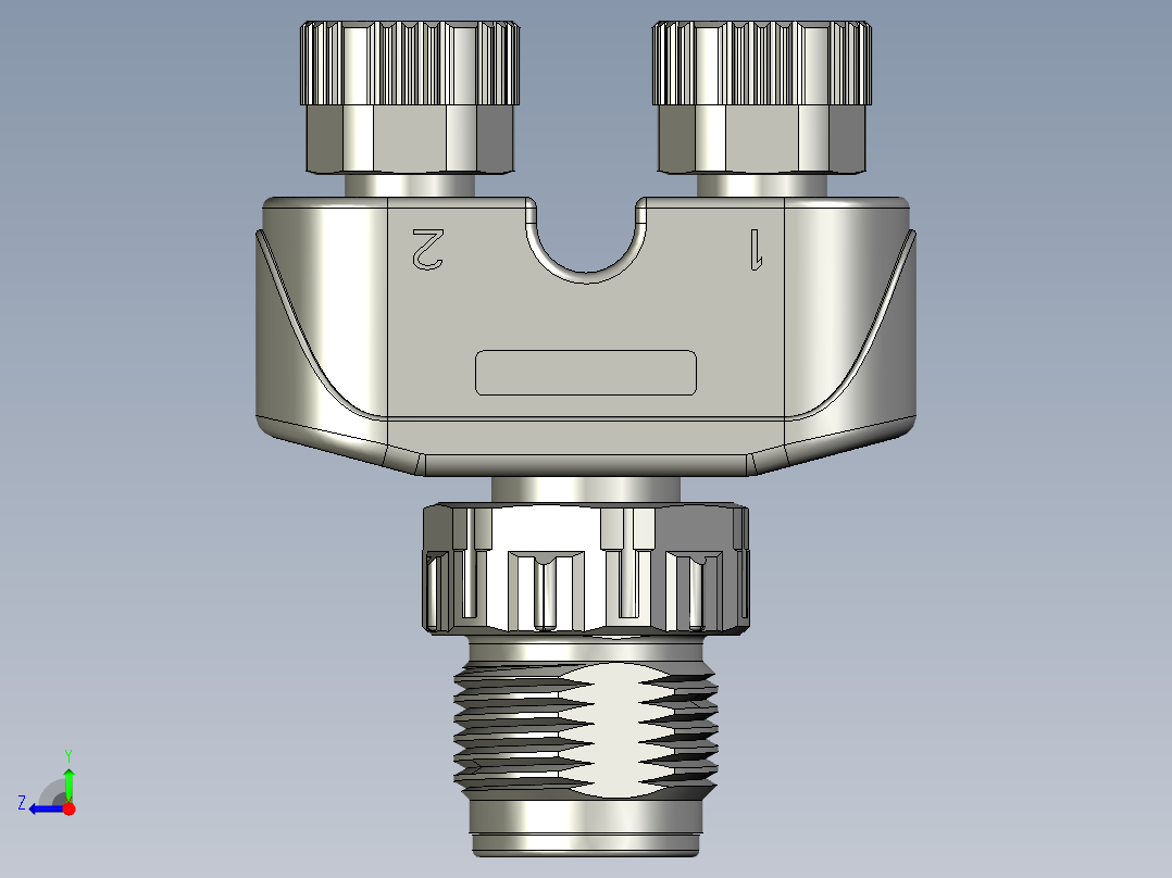 01-08-00-M12转M8-YV型分支器右视图