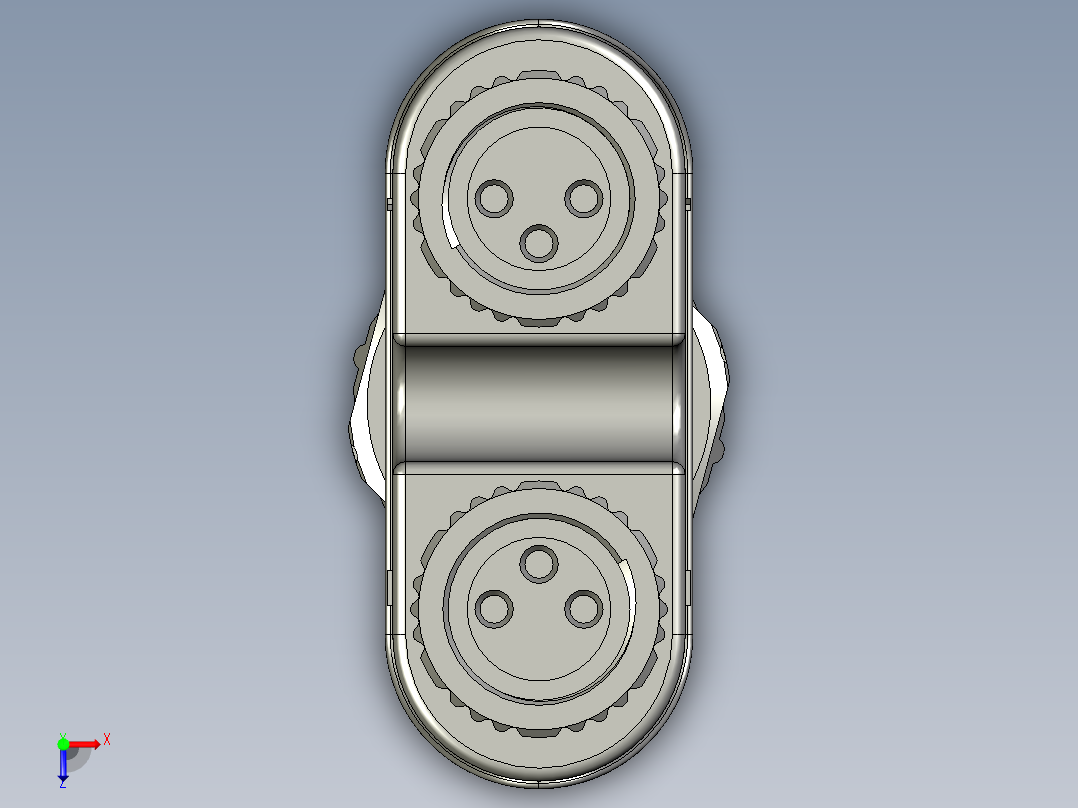 01-08-00-M12转M8-YV型分支器俯视图