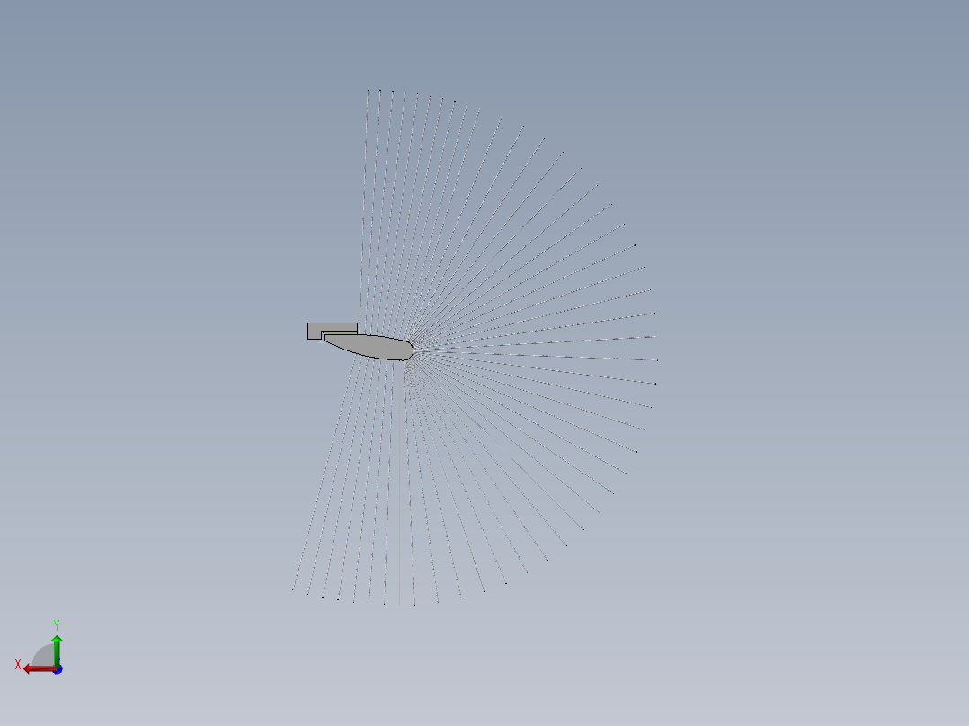 蒲公英刚毛扑翼后视图
